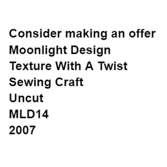 Moonlight Design MLD14 Pattern Texture With A Twist Folkart Unique Patchwork - Picture 3 of 5